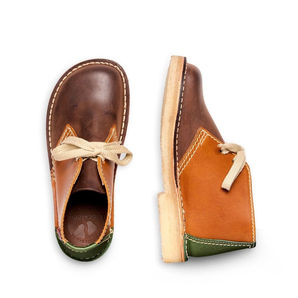 Duck feet Sjælland Boots leather tri color danish scandinavian wide toe box ergo